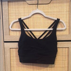 Lululemon Athletica Black Strappy Sports Bra